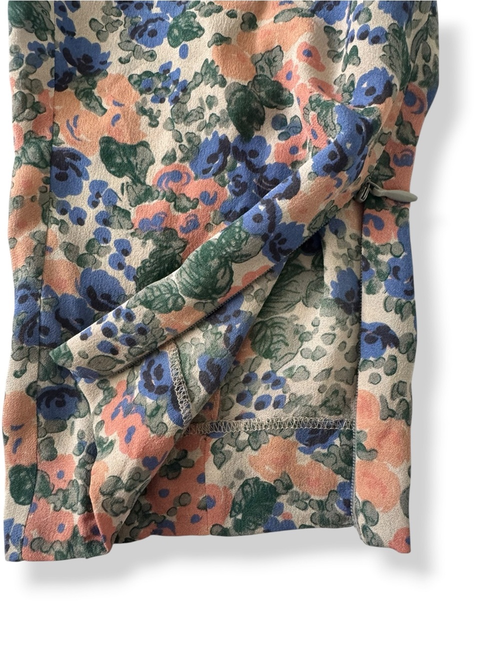 COMPTOIR DES COTONNIERS SILK FLORAL COTTAGECORE VINTAGE INSPIRED PANTS SZ 40 / L - Picture 5 of 5
